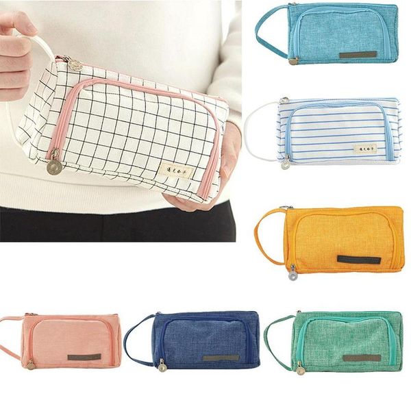 

large pencil case quality large-capacity pencil case bag stationery stationery supplies supplies h9b9