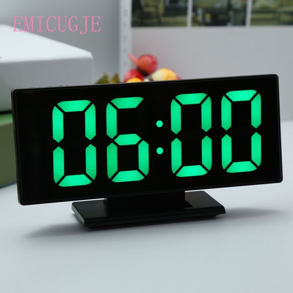

digital alarm clock led mirror clock multifunction snooze display time despertador usb cablenight led light table desktop