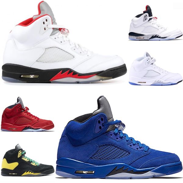 jordan 5 rojo con blanco