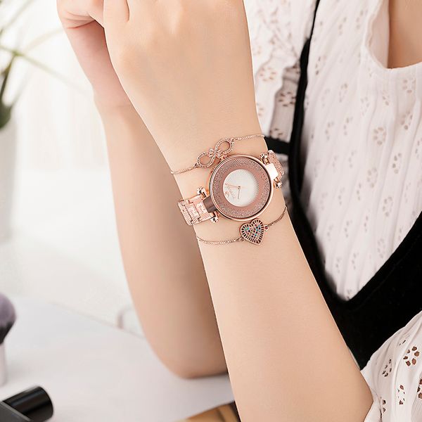 

zonmfei brand women's fashion quartz watches with lovely smart bracelet sets 2019 new designer office lady popular wrist watch, Slivery;brown