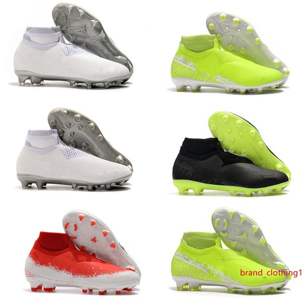 

2019 новейшая phantom всн видение elite df fg новые фары под радаром полностью заряженный mens высокая голеностопный футбол бутсы дышащего ф