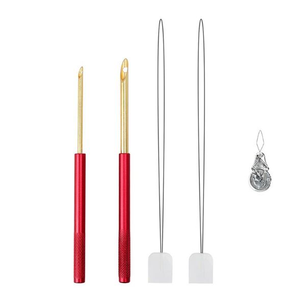 

embroidery needle set stitching punch poking cross stitch tools knitting needle kit @ls, Black
