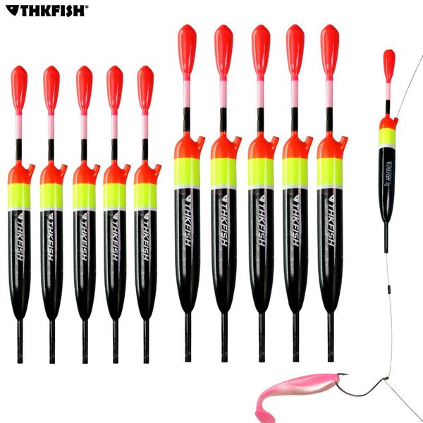 

5 частей / серия Рыбалка скольжению Float 15г 10г 5г скольжению Bobber Rigs пробкового дерева Красочные Рыбалка Поплавок Поплавок рыболовные снасти