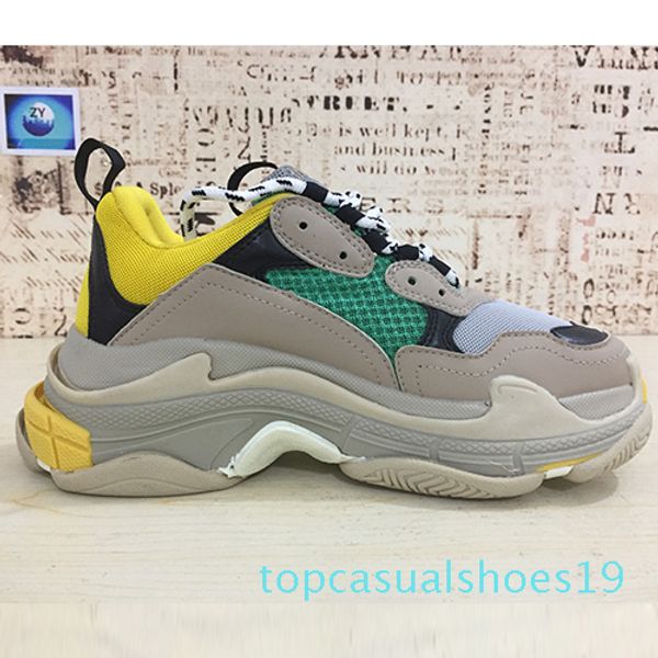 

2019 нова мода паѬиж triple-s дизайнеѬка обђв на низкой плаоѬме кѬоовки triple s мђ, Black