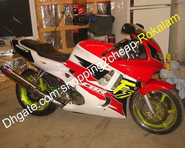 

cbr600 f3 sportbike fairing kit for honda cowling cbr600f3 95 96 1995 1996 cbrf3 red white black motorcycle fairing set (injection molding)