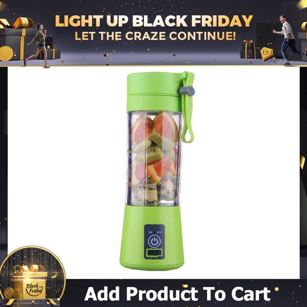 

380ml 4/6 blades mini portable electric fruit juicer usb rechargeable smoothie maker blender machine sports bottle juicing cup