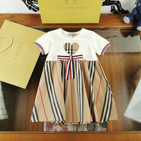 

baby girls dress plaid designer baby girl summer clothes set brand toddlers little girls toddlers clothes wholesales 90-130 cm, White