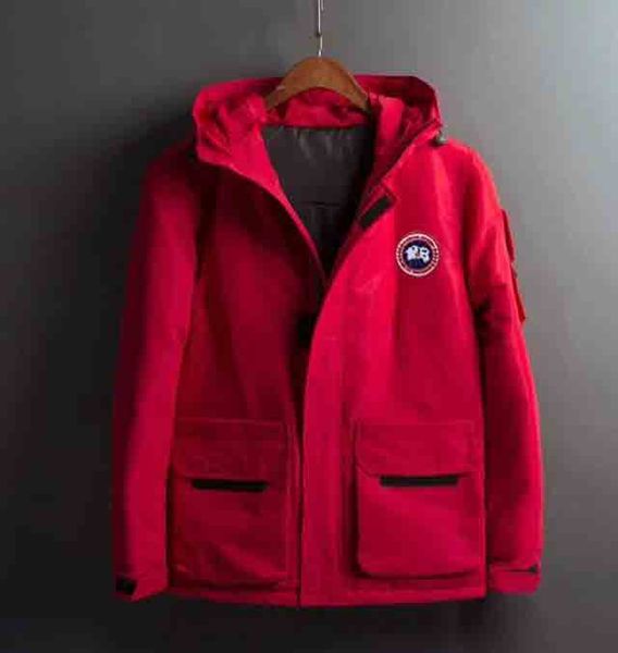 

20ss/canada goose mens luxury down jacket salling new down jackets loose casual wild puffer jacket custom outdoor couple winter jacket, Black