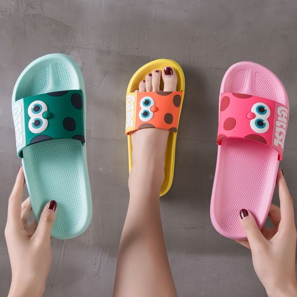 

slippers summer female sandals and slippers mute home home shower bathroom antiskid indoor couple ins tide male, Black