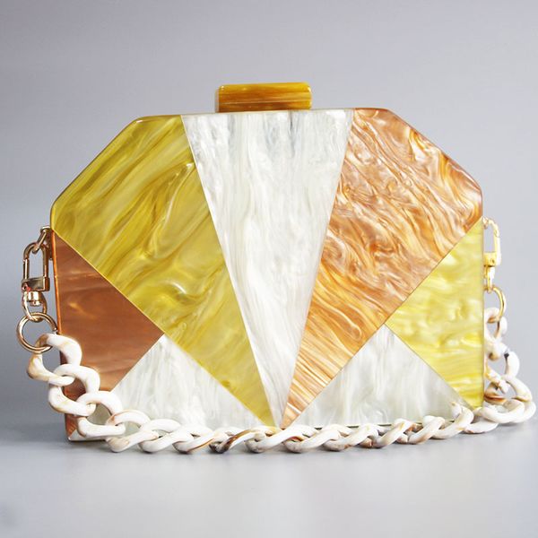 

дорожная сумка акриловые повседневные crossbody открытый сумки для женщин путешествия школа ретро вечерние геометрические сумка коробка клат