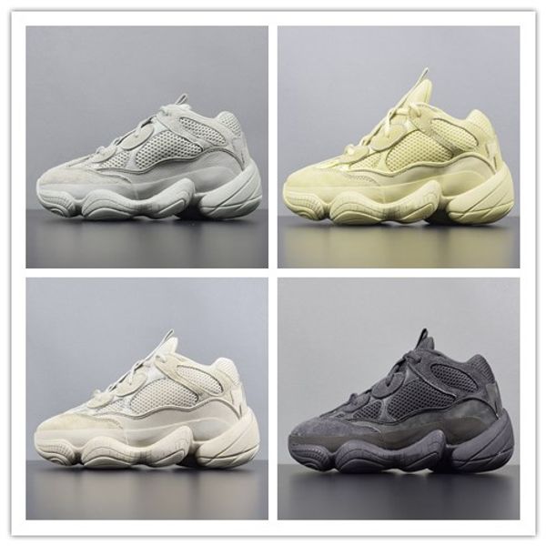 

2019 500 salt blush utility black desert rat 500 super moon yellow running shoes sneaker trainer with box+receipt+sock wholesale price, Black;pink