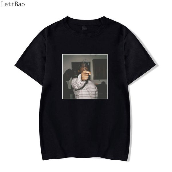 

ретро классический сок wrld печати мода хип-хоп певица рок harajuku мужская футболка черный прохладный лето футболка уличная футболка мужчин, White;black