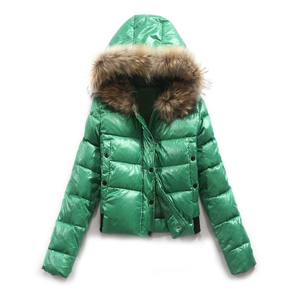 

women down jacket warm down parkas 2020 new arrival brand winter coat jacket outerwear overcoat hooded fur collar lady down coat, Black