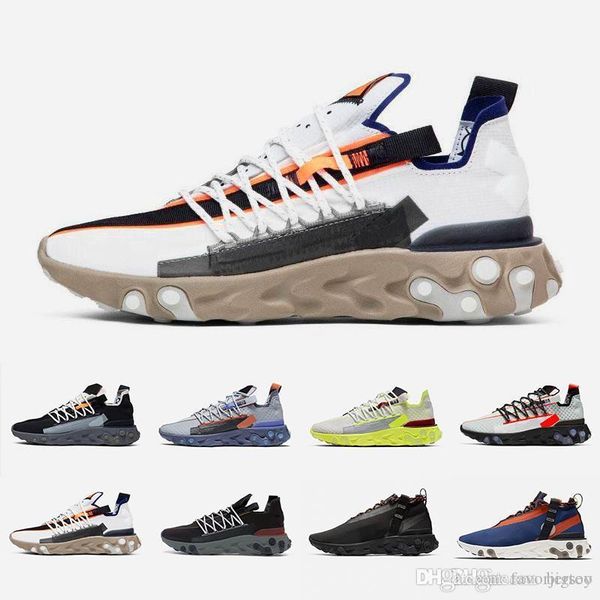 

black anthracite react lw wr mid ispa men women running shoes ghost aqua wolf grey platinum volt summit white trainer sports sneakers, White;red