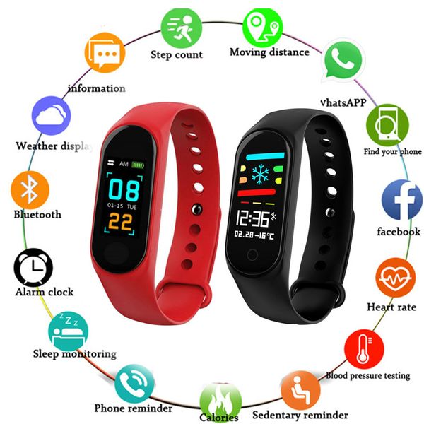 

fitness bracelet blood pressure heart rate monitor smart band fitness tracker pedometer wristband smartwatch for android ios, Slivery;brown
