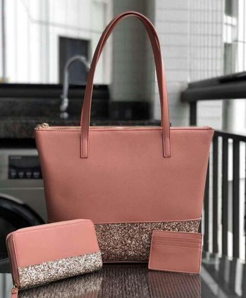 

brand designer small crossbodys glitter tote handbags +wallet+card holder sets glitter family mini crossbodys wallets
