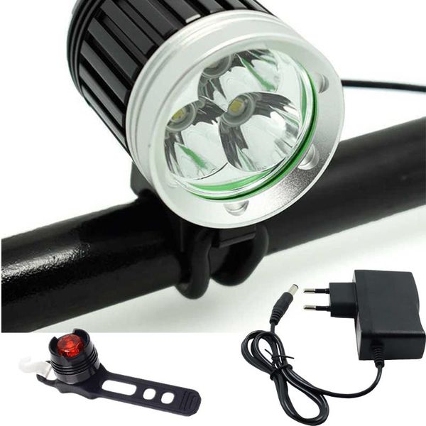 

bike lights front light + mini tail bicycle charger led headlight riding headlamp mtb accessories