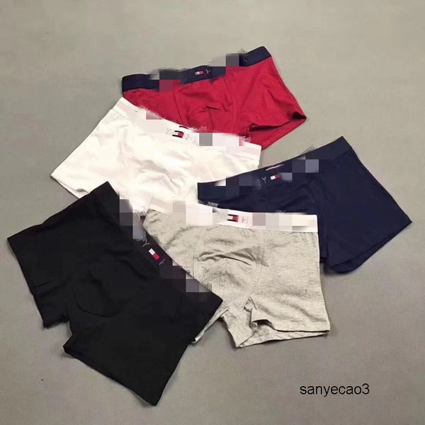 

tommy hilfiger бренд дизайнер мужчин нижнее белье сексуальные мужчины боксеры воздухопроницаемый мужские нижнее белье фирменная эмблема бокс, Black;white