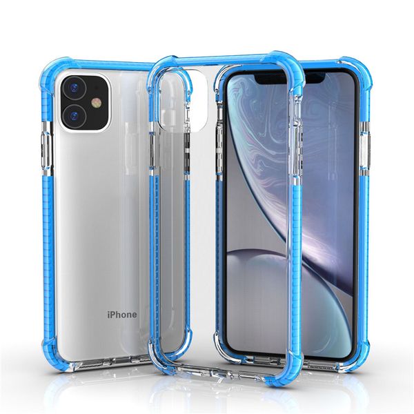 Premium-transparente stoßfeste Fälle Acryl Hybrid-PC Klar-Back-Abdeckung für iPhone 13 13PRO 12 PRO MAX 11PRO XR XS 6 7 8 PLUS