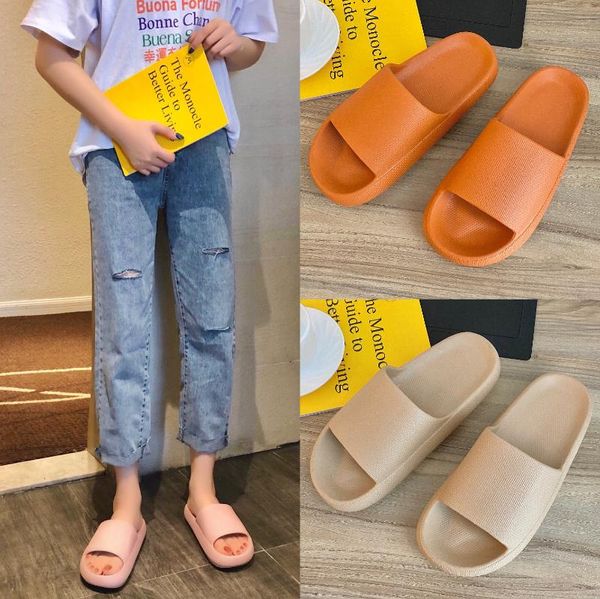 

slippers women's thick-soled summer bathroom korean-style eva non-slip wear-resistant mens house shoes woman, Black