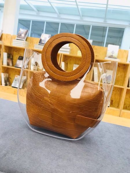 

fashion women handbags transparent jelly bags women bucket 2019 new females beach bags lady lovely totes girl bolsa