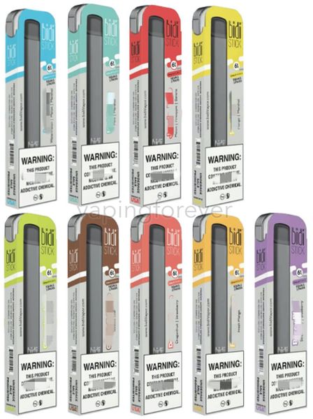 

Wholesale BIDI Stick Pre-filled Disposable Device 1.4ml Cartridge MTL Vape E-cigarette Disposable Pods VS Puff Plus POP VGOD