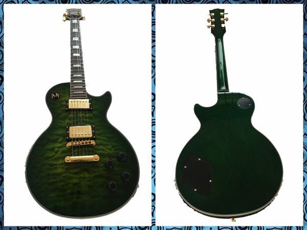 

electric guitar green color china custom shop made beautiful guitar