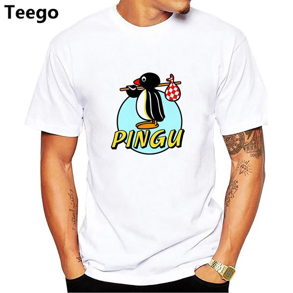 

pingu t-shirt all sizes # white cotton tshirts men summer fashion brand teeshirts, White;black