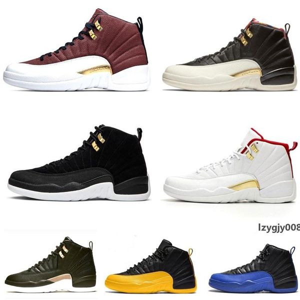 

new arrival fiba 12 12s men basketball shoes game royal gym red white bulls flu game michigan designer mens women trainers sports sneakers