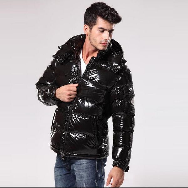 

зимняя куртка вниз мужчины новый 90% белый гусь вниз пальто с капюшоном высочайшее качество maya человек на открытом воздухе одежда мужская, Black