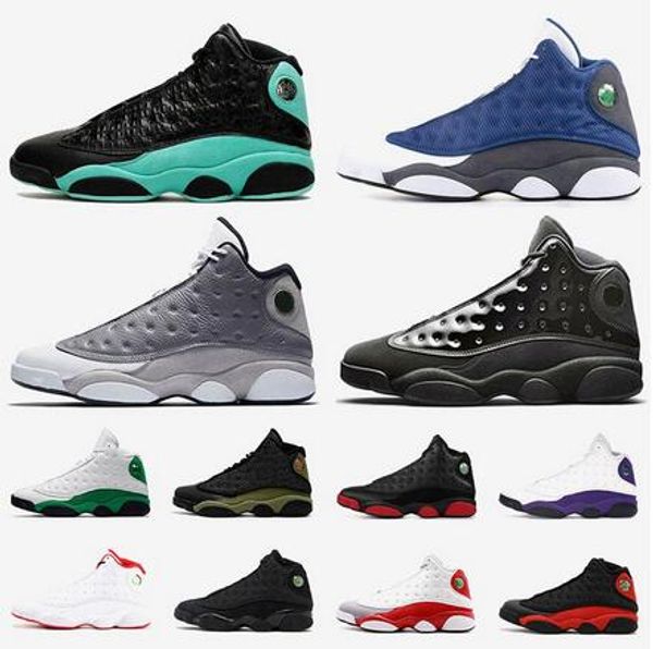

cap and gown 13 jumpman 13s women men basketball shoes xiii bred lucky green atmosphere grey flint dmp barons trainers designer sneakers