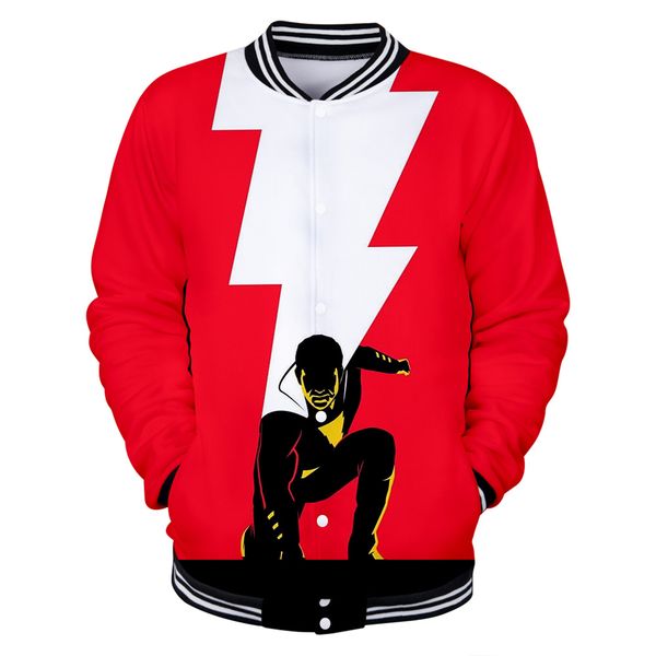 

shazam 3d печатные бейсбольные куртки женщины / мужчины мода с длинным рукавом куртка 2019 новое прибытие горячей продажи повседневная уличн, Black;brown