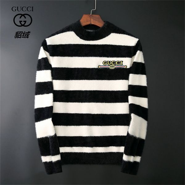 

2019 wool sweater for men autumn/winter slimming pullover for men warm - weather pattern turtleneck cashmere for men christmas sweatert2, White;black