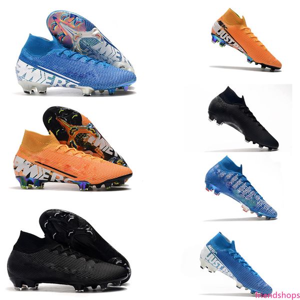 

2019 new mens superfly 7 elite se fg soccer shoes mercurial vapors 13 elite fg ronaldo cr7 soccer cleats durable indoor cleats