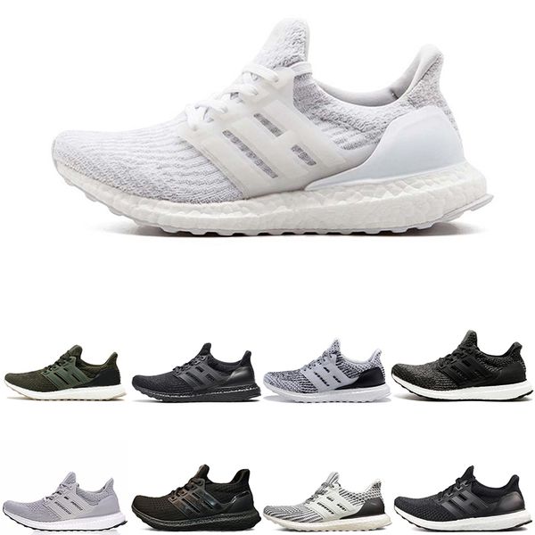 

good ultra boost 3.0 4.0 running shoes mens womens be ture triple black and white primeknit oreo ultraboost 3 4 sport sneakers us5-11