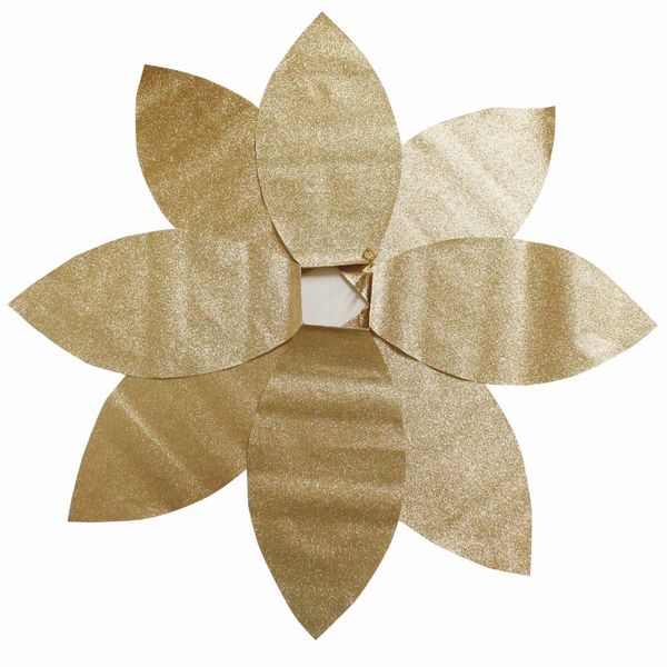 

gold christmas tree skirt shiny leaf design bling bling tree skirt p4664