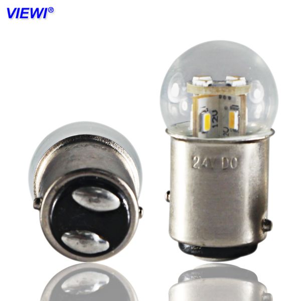 

s25 1157 bay15d led car lights 6v 12v 24v 36v 48v double contact light 1.5w glass cover ip65 auto turn signal brake slamp