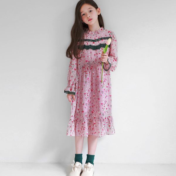 

korean 2019 new baby princess dress girl fashion chiffon dress girls children lace mother and daughter clothes,#5347, Red;yellow