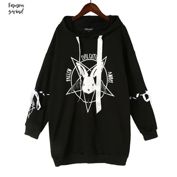 

спортивные костюмы женщины толстовки пуловеры кофты зима пуловер толстые нашивки сыпучие студентка harajuku сращивания японский стиль, Black