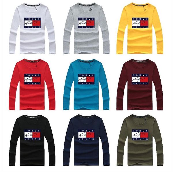 

2019 новый повседневный мужчина с длинным рукавом футболка мужчины топы superhero печати тенниска o-шеи comic рубашки мужчины хлопок tee, White