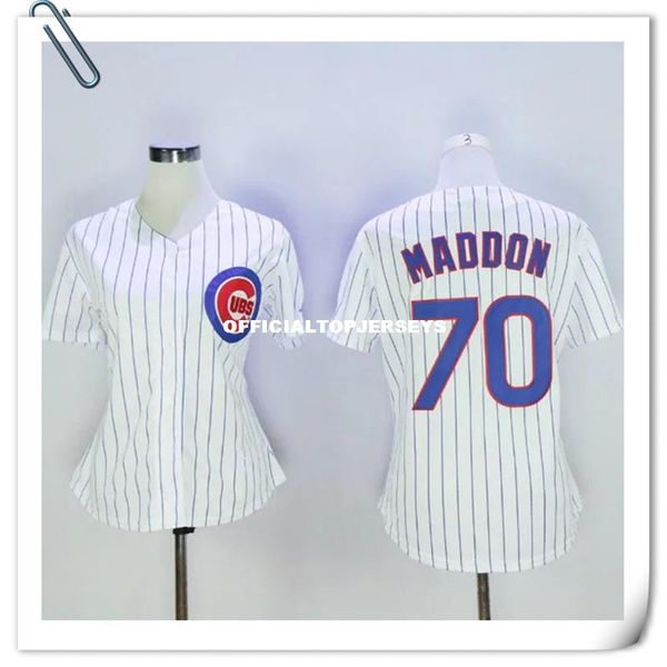 

women's ##70 joe maddon home cool base 100% stitched blue white gray retro jerseys 01, Black;blue
