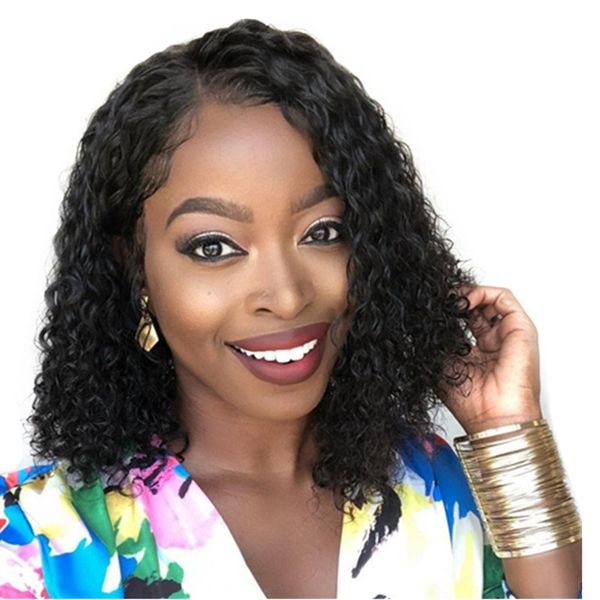 

парик новый парик внешняя торговля продажа африканская мода боковой сплит малый объем высокотемпературный шелк окрашенный химическое волокно, Black