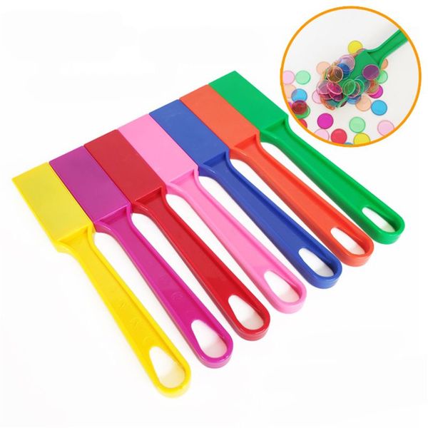 

montessori learning toys magnetic stick wand set with transparent color counting chips with metal loop body shapewear