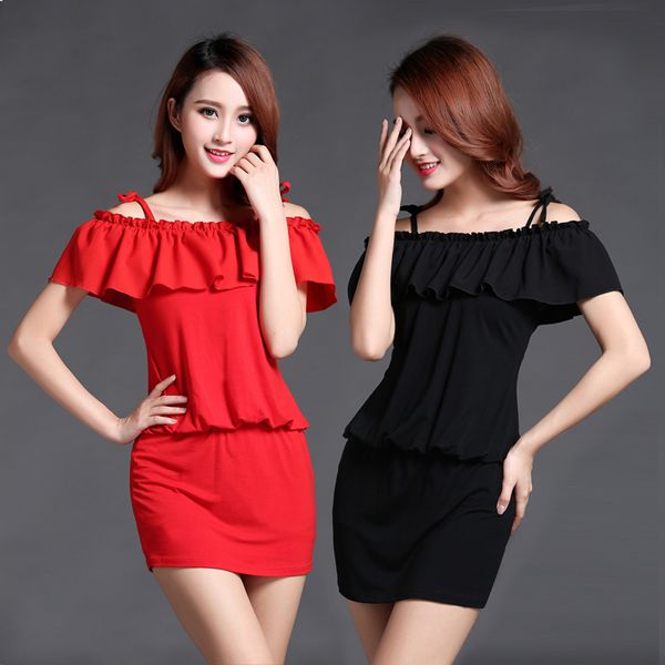 

2019 summer new korean version of the large size women's fat mm loose short-sleeved stitching hip dress, Black;gray