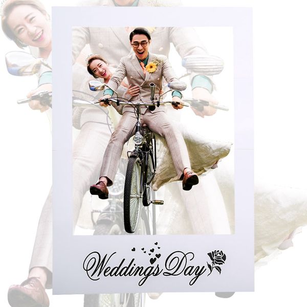 

wedding day rose p booth prop large paper p frame picture backdrop