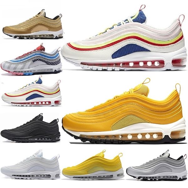 

new designer 97s men low og cushion breathable massage running flat sneakers men sports outdoor shoes size us5.5-11