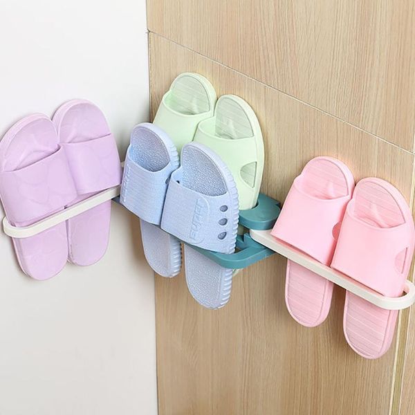 

shoes holder wall mount slipper hanging shelf organizer home l living room slipper rack holder shoes organizer