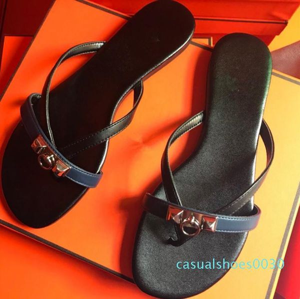 

с коробкой] 2019 новые дизайнеры h резиновые нижние сандалии женские тапочки модные кожаные шлепанцы женские пляжные повседневные тапочки 3, Black