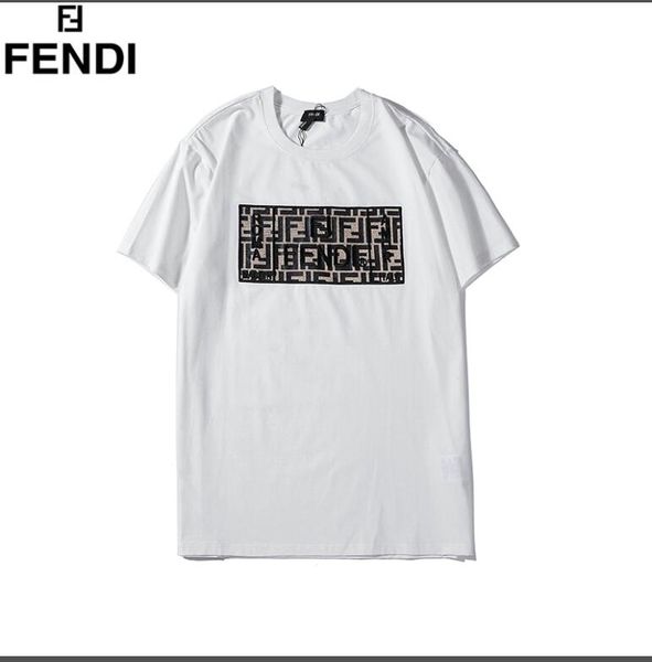 

2019 simple designers t-shirt men's brand shirt t-shirt fashion summer tide brand letter printing luxury men's shirt clothing---12, White