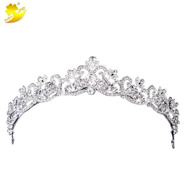 

xinyun wedding hair accessories head jewelry wedding crown tiaras brides hair ornaments jewelry headpiece tiaras and crowns, Golden;white